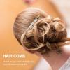 Beaupretty 2pcs Elegant Hair Side Combs for Women and Girls Simple Design Sturdy Teeth for Bridal Styles and Everyday Use Golden Silver view 4
