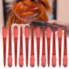 12pcs Hair Clips for Women, Salon Hairdressing Barber Shop Duckbill Hair Clips Hairpin for Styling Sectioning(Red) view 3