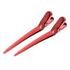 12pcs Hair Clips for Women, Salon Hairdressing Barber Shop Duckbill Hair Clips Hairpin for Styling Sectioning(Red) view 4