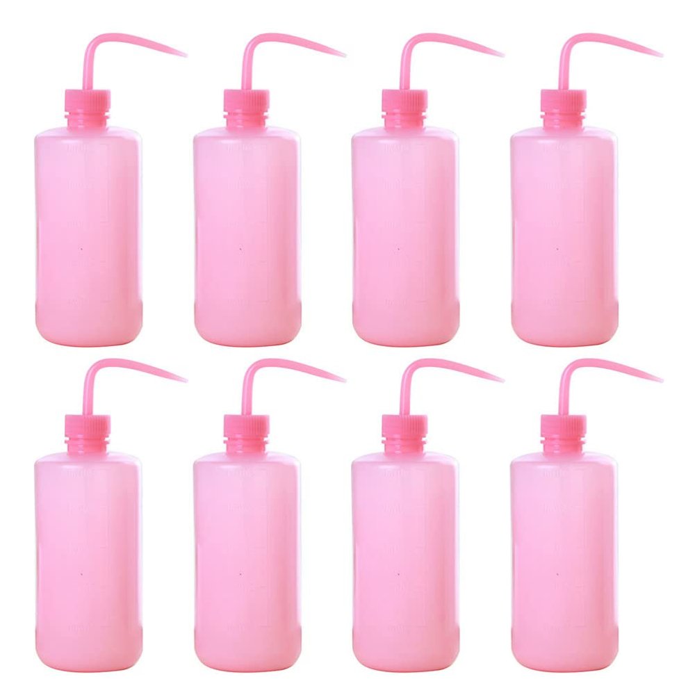 Mobestech 8Pcs Eyelash Wash Bottles Lash Squeeze Bottles Water for Lash Extensions Squeeze 250ML with Scale for Women Girl Nose Pore Deep Cleaning