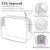 Lermende 2pcs Clear Toiletry Bag TSA Approved Travel Bag,Carry On for Travel,Airport Airline Accessories Compliant Bag,Quart Sized Makeup Cosmetic bag Women Men (Transparent Gray, 2 Pack) view 4