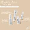 Glo Skin Beauty Brighten + Glow Travel Set | Mini Professional Skincare Kit | Travel Size Skincare Regimen Collection view 2