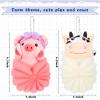 Vesici 2 Pcs Loofahs for Kids Children's Bath Loofahs Girls Toddler Cute Cartoon Bath Sponges Loofah Pouf Body Scrubber Mesh Sponges for Shower Washing Exfoliating view 3