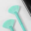 Docolor Fan Brush Professional Blush Brush Soft Vegan Synthetic Makeup Brush for Face Highlighting, Buffing and Blending with Powder Cream Cosmetics Blusher Highlighter Applicator Brush view 2