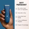 MERIDIAN The Trimmer Original - Body Hair Trimmer for Men, Electric Shaver for Pubic Hair, Chest, Legs & Bikini, Waterproof & Rechargeable, Ocean view 2