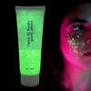 GL-Turelifes Glow in The Dark Body Face Glitter Gel 50ml Luminous Iridescent Chunky Glitter Gel Festival Glitter Cosmetic Face Hair Nails Makeup Long Lasting Sparkling view 1