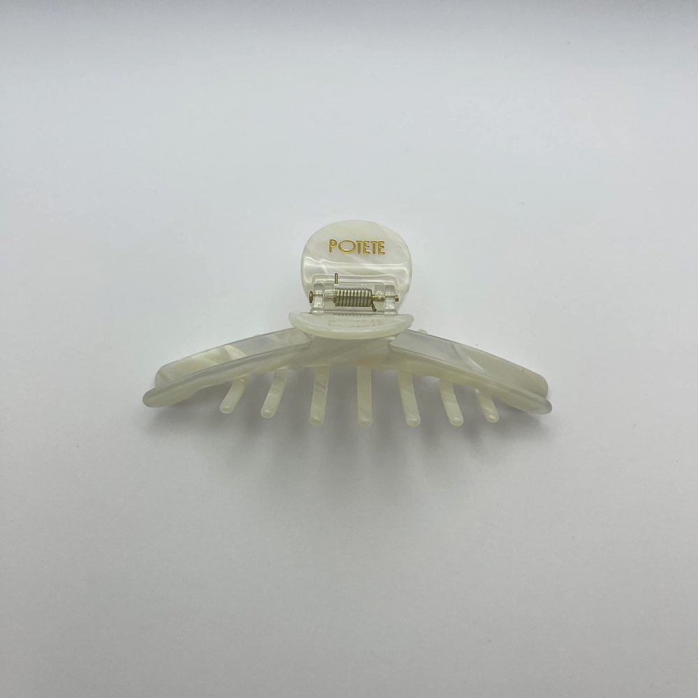 POTETE Big Skinny Hair Clip (012-white)