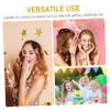 Vaguelly Gold Glitter Star Hair Bands Lightweight Party Head Accessories for New Years Eve Party view 3