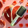 EDA Luxury Beauty 360 Diamond Swarovski Crystals Large Luxury Hair Brush 100% Handmade Super Shiny Silky Smooth Hair Care Soft Bristles Detangler Rhinestones Best Gift For Women view 2