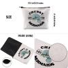 G2TUP Sea Manatee Lover Gift Save The Chubby Mermaids Makeup Bag Manatee Sea Cow Cosmetic Bag Animal Lover Gift Zipper Travel Bag (Save The Chubby Mermaids White Bag) view 3