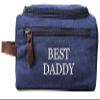 RC ROCKCOW Personalized Toiletry Bag Embroidery Canvas Dopp Kit For Travel Cosmetic and Shaving Bag With Zipper Gift For Men And Women view 1