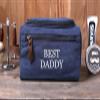 RC ROCKCOW Personalized Toiletry Bag Embroidery Canvas Dopp Kit For Travel Cosmetic and Shaving Bag With Zipper Gift For Men And Women view 3