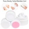 MIZHSE Solid Builder Gel- Sculpture Nail Extension Gel for Nail, Clear Pink White Non-Sticky Hand Carving Gel Modeling Nail Art Gel 15g view 3
