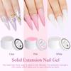 MIZHSE Solid Builder Gel- Sculpture Nail Extension Gel for Nail, Clear Pink White Non-Sticky Hand Carving Gel Modeling Nail Art Gel 15g view 4