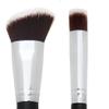 Angled Kabuki Blush Brush + Mini Flat Top Under Eye Concealer Brush - Beauty Junkees Soft Synthetic Bristles for Applying, Blending, Buffing, Sculpting Powder, Liquid, Cream, Minerals, Cruelty Free view 1