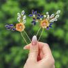 Campsis Wedding Bridal Hair Pins Gold Bride Hair Piece Crystal Leaf Bridesmaids Hair Accessories for Women Pack of 2 view 1