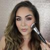 Angled Kabuki Blush Brush + Mini Angled Eyeshadow Blending Brush - Beauty Junkees Soft Synthetic Bristles for Applying, Blending, Buffing, Sculpting Powder, Liquid, Cream, Minerals, Cruelty Free view 2