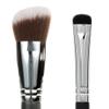 Angled Kabuki Blush Brush + Short Shader Eyeshadow Smudger Brush - Beauty Junkees Soft Synthetic Bristles for Applying, Blending, Buffing, Sculpting Powder, Liquid, Cream, Minerals, Cruelty Free view 1