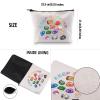 G2TUP Geologist Gift Keep Rocking Makeup Bag Geology Cosmetic Bag Rock Mineral Collector Gift Geology Lover Gift Zipper Travel Bag (Keep Rocking White Bag) view 3