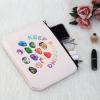 G2TUP Geologist Gift Keep Rocking Makeup Bag Geology Cosmetic Bag Rock Mineral Collector Gift Geology Lover Gift Zipper Travel Bag (Keep Rocking White Bag) view 4