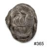Hair Wonders Full Lace Toupee for Men Real Human Hair Pieces Swiss Lace Hair Replacement System Mens Toupee Hairpiece Bleached Knot Natural Hairline7x9365# 3# Dark Brown+65% Gray-100% density view 2