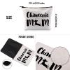 G2TUP Chiweenie Dog Lover Gift Chiweenie Mom Makeup Bag Chiweenie Dog Mom Cosmetic Bag Chiweenie Dog Owner Gift Pet Owner Zipper Travel Bag (Chiweenie Mom White Bag) view 3