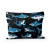 Cafl Underwater World Shark Makeup Bag Shark Toiletry Bag Cosmetic Bag for Women Large Capacity Makeup Bags Travel Toiletry Bag Accessories Organizer 10 * 8in view 1