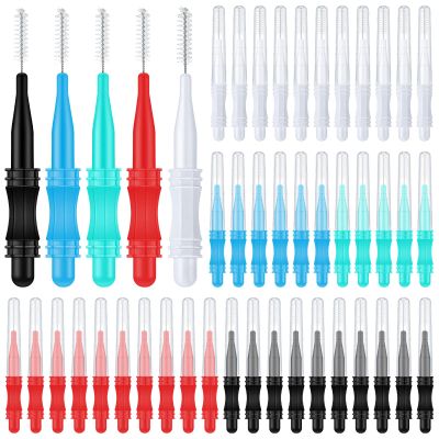 100 Pcs Micro Eyebrow Brush with Cap Brow Lamination Eyelash Brow Brush Lash Filler Eyebrow Lift Tools for Eyelashes Extensions(Black, Green, Blue, White, Red)
