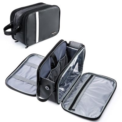 BAGSPRITE Large Toiletry Bag for Men, Women Travel Bag with Hanging Hook, Water-resistant Makeup Cosmetic Bag Shaving Kit Organizer, Bathroom Bag for Traveling