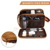 BAGSPRITE Large Toiletry Bag for Men, Women Travel Bag with Hanging Hook, Water-resistant Makeup Cosmetic Bag Shaving Kit Organizer, Bathroom Bag for Traveling view 3