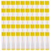 50 Pcs Lip Balm Empty Container Tubes with Twist Bottom and Top Cap, for Make Natural Lip Balm, Yellow, 3/16oz (5.5ml) view 1
