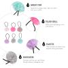 Lurrose Girl Scrunchies Pom Elastic Hair Ties 12PCS Fluffy Ponytail Holders Hair Ties Pompom Hair Band Pom Hair Ropes for Women Girl Womens Hair Bands view 4