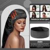 Bonnet Hair Dryer Attachment - Bonnet Hood Dryer with Headband That Reduces Heat Around Ears and Neck, Use for Hair Styling, Hair Drying, Curling and Deep Conditioning (Extended Version, Black) view 2