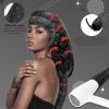 Bonnet Hair Dryer Attachment - Bonnet Hood Dryer with Headband That Reduces Heat Around Ears and Neck, Use for Hair Styling, Hair Drying, Curling and Deep Conditioning (Extended Version, Black) view 3