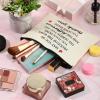 Coume 12 Pieces Thank You Supply Makeup Bag for Women Inspirational Appreciation Gift for Coworker Teacher Nurse Employee Social Worker Volunteer Canvas Cosmetic Bags for Christmas Leaving(Inspiring) view 4