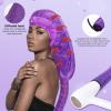 Bonnet Hair Dryer Attachment - Bonnet Hood Dryer with Headband That Reduces Heat Around Ears and Neck, Use for Hair Styling, Hair Drying, Curling and Deep Conditioning (Purple) view 3