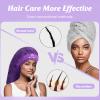 Bonnet Hair Dryer Attachment - Bonnet Hood Dryer with Headband That Reduces Heat Around Ears and Neck, Use for Hair Styling, Hair Drying, Curling and Deep Conditioning (Purple) view 4