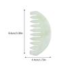 FRCOLOR 3pcs Jade Scalp Comb Natural Gua Tool for Therapy Smooth Hair Brush for Enhanced Circulation and Relaxation for Daily Self-care view 2