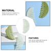 FRCOLOR 3pcs Jade Scalp Comb Natural Gua Tool for Therapy Smooth Hair Brush for Enhanced Circulation and Relaxation for Daily Self-care view 3