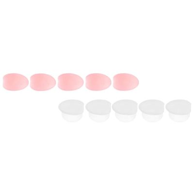 Mobestech 10pcs Silicone Lip Brush Covers -lost Makeup Brush Protective Lip Sleeves for Travel and Storage Transparent Options