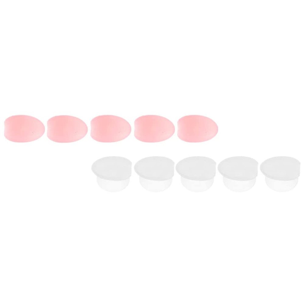Mobestech 10pcs Silicone Lip Brush Covers -lost Makeup Brush Protective Lip Sleeves for Travel and Storage Transparent Options