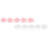 Mobestech 10pcs Silicone Lip Brush Covers -lost Makeup Brush Protective Lip Sleeves for Travel and Storage Transparent Options view 1
