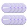 10 Pieces Powder Puff Face Round Makeup Puff for Loose Powder Soft Cotton Cosmetic Foundation Mineral Powder Wet and Dry Makeup Tool - Purple view 1