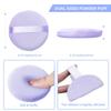 10 Pieces Powder Puff Face Round Makeup Puff for Loose Powder Soft Cotton Cosmetic Foundation Mineral Powder Wet and Dry Makeup Tool - Purple view 3