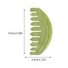 FRCOLOR 2Pcs Massage Comb Jade Small Comb Guasha Scraping Guasha Scraper Natural Jade Anti Static Hair Handheld Scalp view 2