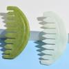 FRCOLOR 2Pcs Massage Comb Jade Small Comb Guasha Scraping Guasha Scraper Natural Jade Anti Static Hair Handheld Scalp view 3