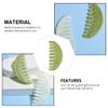 FRCOLOR 2Pcs Massage Comb Jade Small Comb Guasha Scraping Guasha Scraper Natural Jade Anti Static Hair Handheld Scalp view 4