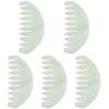 FRCOLOR 5pcs Natural Jade Scraping Comb for Scalp Massage Body Care Tool for Relaxation and Smooth Gua Massage Comb for Lymph and Wellness view 1