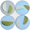 FRCOLOR 5pcs Natural Jade Scraping Comb for Scalp Massage Body Care Tool for Relaxation and Smooth Gua Massage Comb for Lymph and Wellness view 3