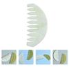 FRCOLOR 5pcs Natural Jade Scraping Comb for Scalp Massage Body Care Tool for Relaxation and Smooth Gua Massage Comb for Lymph and Wellness view 4